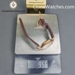 Patek Philippe Super Clone Watches 1:1 Nautilus 5711/1R White Dial Brown Rubber Strap - Image 15
