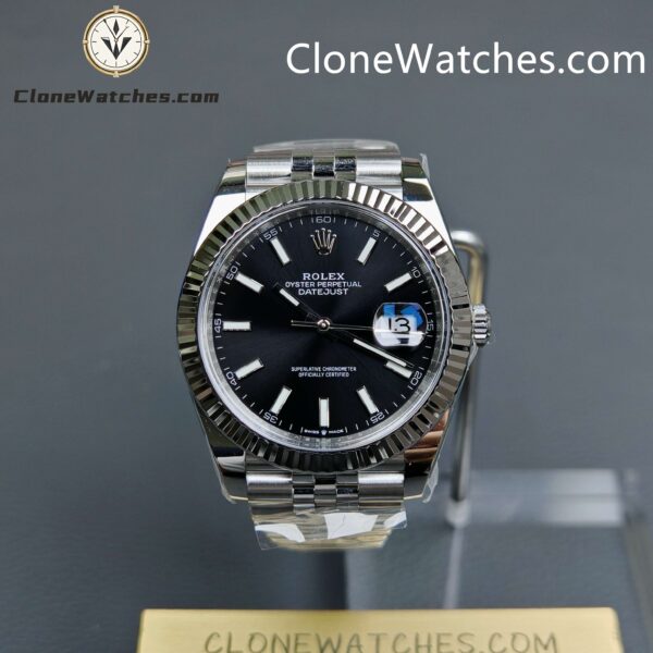 Super Clone Watches – Rolex DateJust Black Dial M126334 – Jubilee