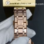 Audemars Piguet Super Clone Watches 1:1 Royal Oak Rose Gold 15400 Black Dial - Image 12