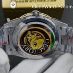 Rolex Super Clone Watches 1:1 Day Date Ice Blue Diamond Bezel Dial 40mm 228396TBR 3255 Movement - Image 10