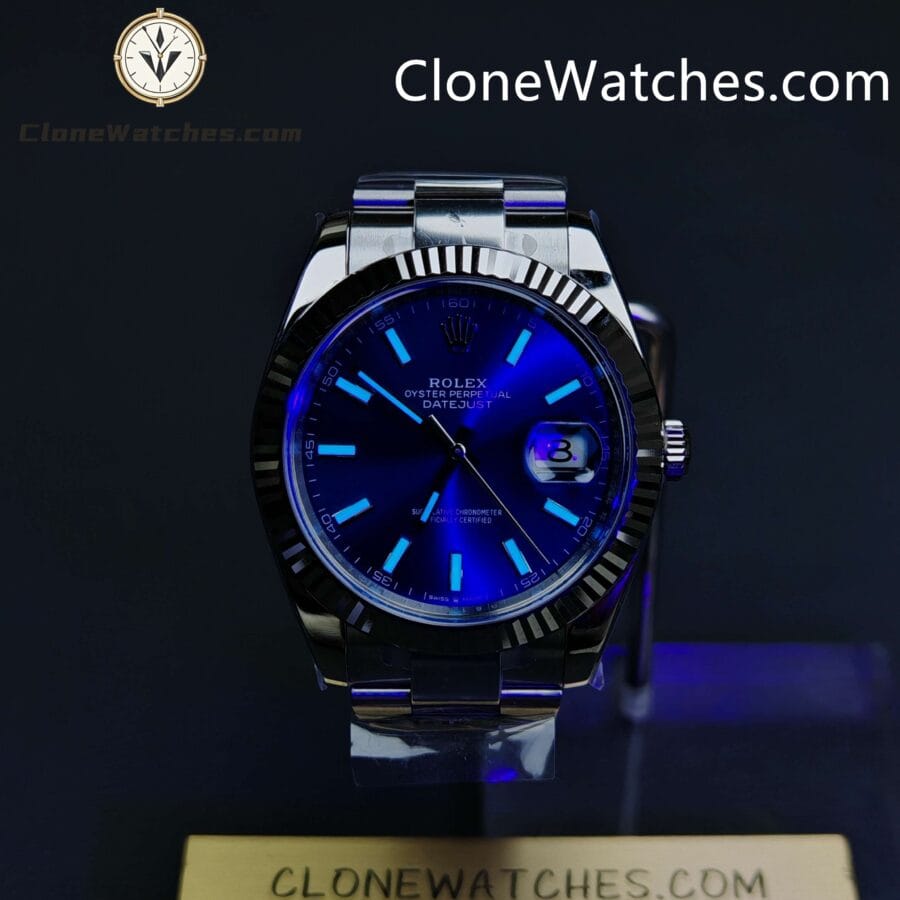 Rolex Super Clone Watches 1:1 DateJust Blue Dial M126334 Oyster 41MM 3235 Movement - Image 2