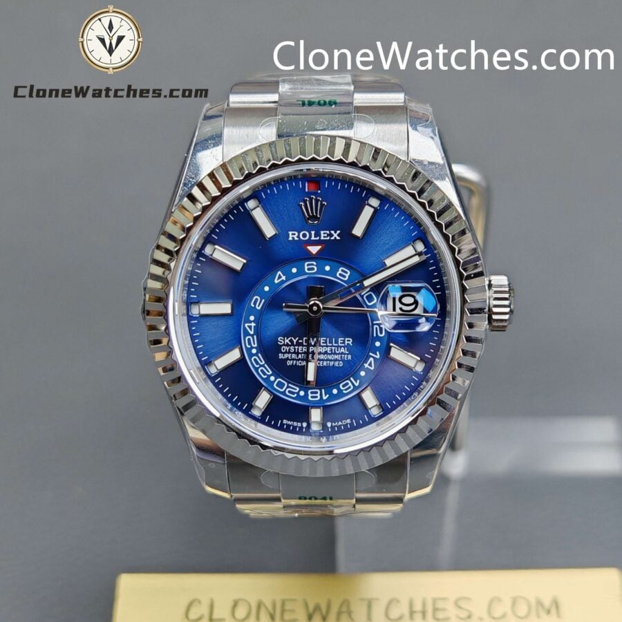 Super Clone Watches – Rolex Sky-Dweller Blue Dial M336934 – Oyster