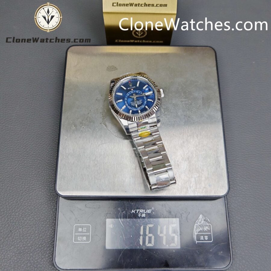 Rolex Super Clone Watches 1:1 Sky Dweller Blue Dial Oyster M336934 9002 Movement - Image 16