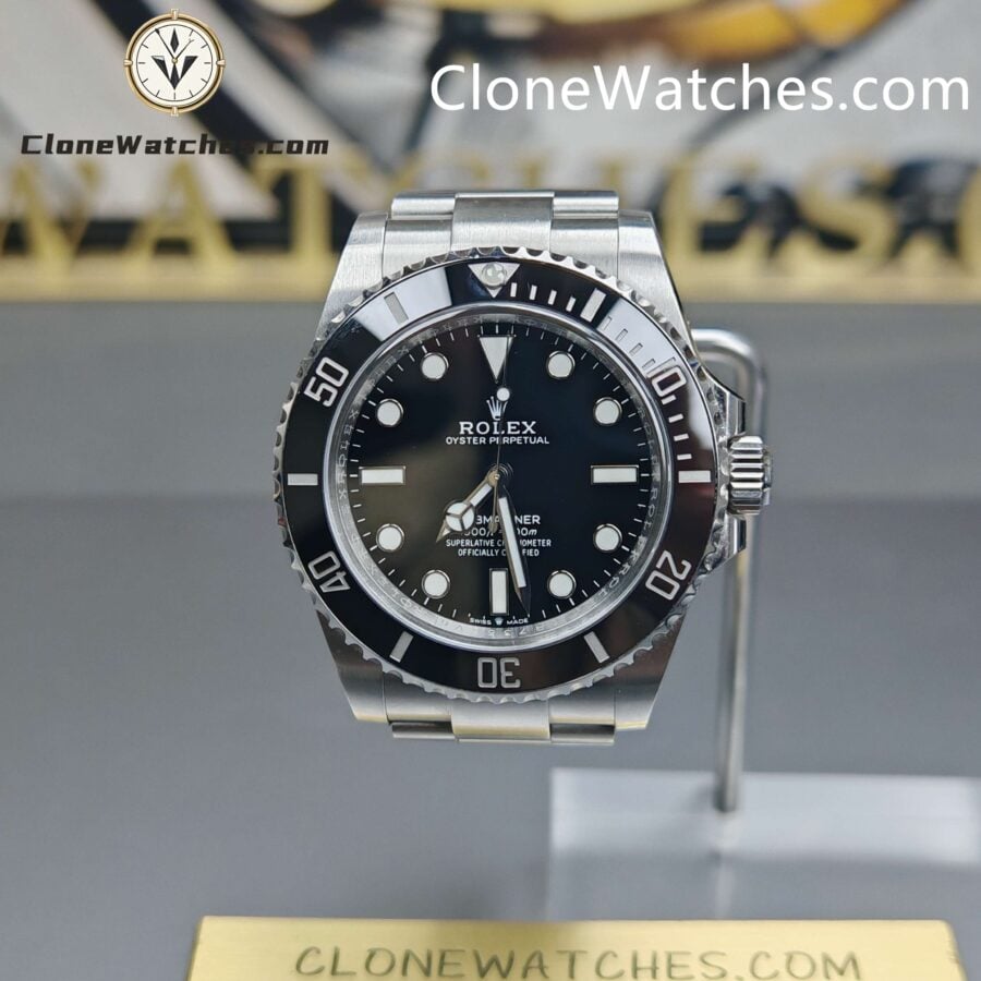 Super Clone Watches – Rolex Submariner Black Dial No Date 124060-0001