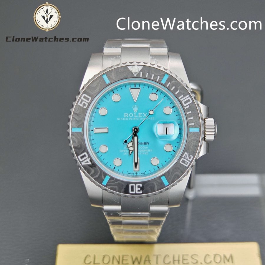 Super Clone Watches – Rolex Submariner DIW Aquamarine Tiffany Blue – Oyster