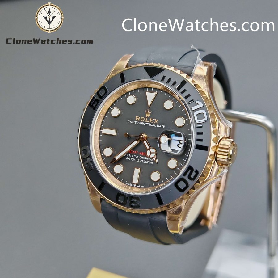 Rolex Super Clone Watches 1:1 Yacht Master 18k Rose Gold 226658 3235 Movement - Image 3