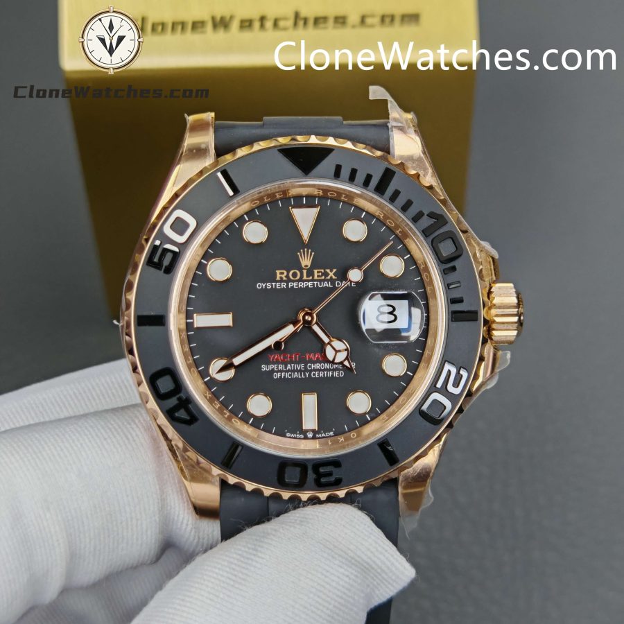 Rolex Super Clone Watches 1:1 Yacht Master 18k Rose Gold 226658 3235 Movement - Image 4