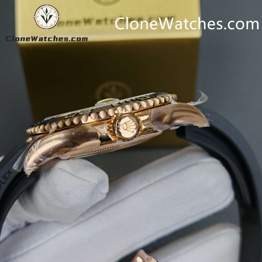 Rolex Super Clone Watches 1:1 Yacht Master 18k Rose Gold 226658 3235 Movement - Image 9