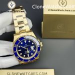 Rolex Super Clone Watches 1:1 18K Gold Blue Dial Submariner 126618LB 3235 Movement - Image 6