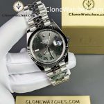 Rolex Super Clone Watches 1:1 DateJust Grey Roman Dial Jubilee 41MM M126334 3235 Movement - Image 5