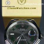 Rolex Super Clone Watches 1:1 DateJust Grey Roman Dial Jubilee 41MM M126334 3235 Movement - Image 7