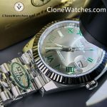 Rolex Super Clone Watches 1:1 DateJust Grey Roman Dial Jubilee 41MM M126334 3235 Movement - Image 8