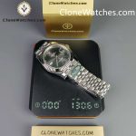 Rolex Super Clone Watches 1:1 DateJust Grey Roman Dial Jubilee 41MM M126334 3235 Movement - Image 15