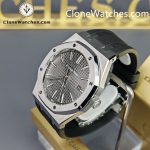 Audemars Piguet Super Clone Watches 1:1 Royal Oak 15400 Grey Dial Rubber Strap - Image 3