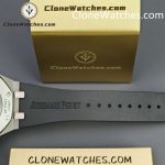 Audemars Piguet Super Clone Watches 1:1 Royal Oak 15400 Grey Dial Rubber Strap - Image 13