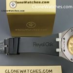 Audemars Piguet Super Clone Watches 1:1 Royal Oak 15400 Grey Dial Rubber Strap - Image 14