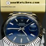Rolex Super Clone Watches 1:1 DateJust Blue Dial M126334 Jubilee 41MM 3235 Movement - Image 7
