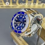 Rolex Super Clone Watches 1:1 Gold Blue Dial Submariner 126613LB 3235 Movement - Image 3