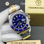 Rolex Super Clone Watches 1:1 Gold Blue Dial Submariner 126613LB 3235 Movement - Image 6