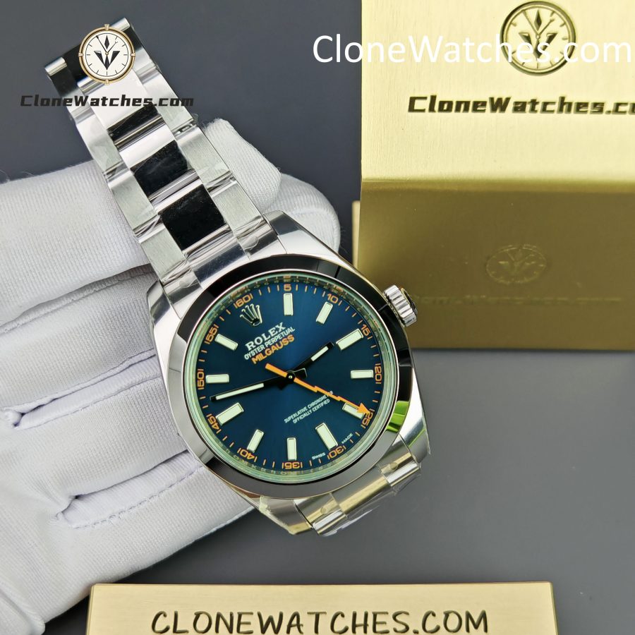 Rolex Super Clone Watches 1:1 Milgauss Blue Dial  M116400GV-0002 3131 Movement - Image 5