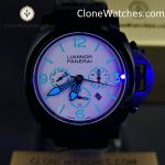 Panerai Super Clone Watches 1:1 White Dial Black Bracelet 44mm - Image 2