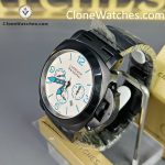 Panerai Super Clone Watches 1:1 White Dial Black Bracelet 44mm - Image 3