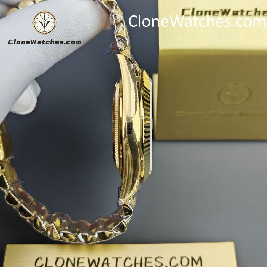 Rolex Super Clone Watches 1:1 Day Date 18K Gold White Dial 40mm m228238-0042 3255 Movement - Image 8