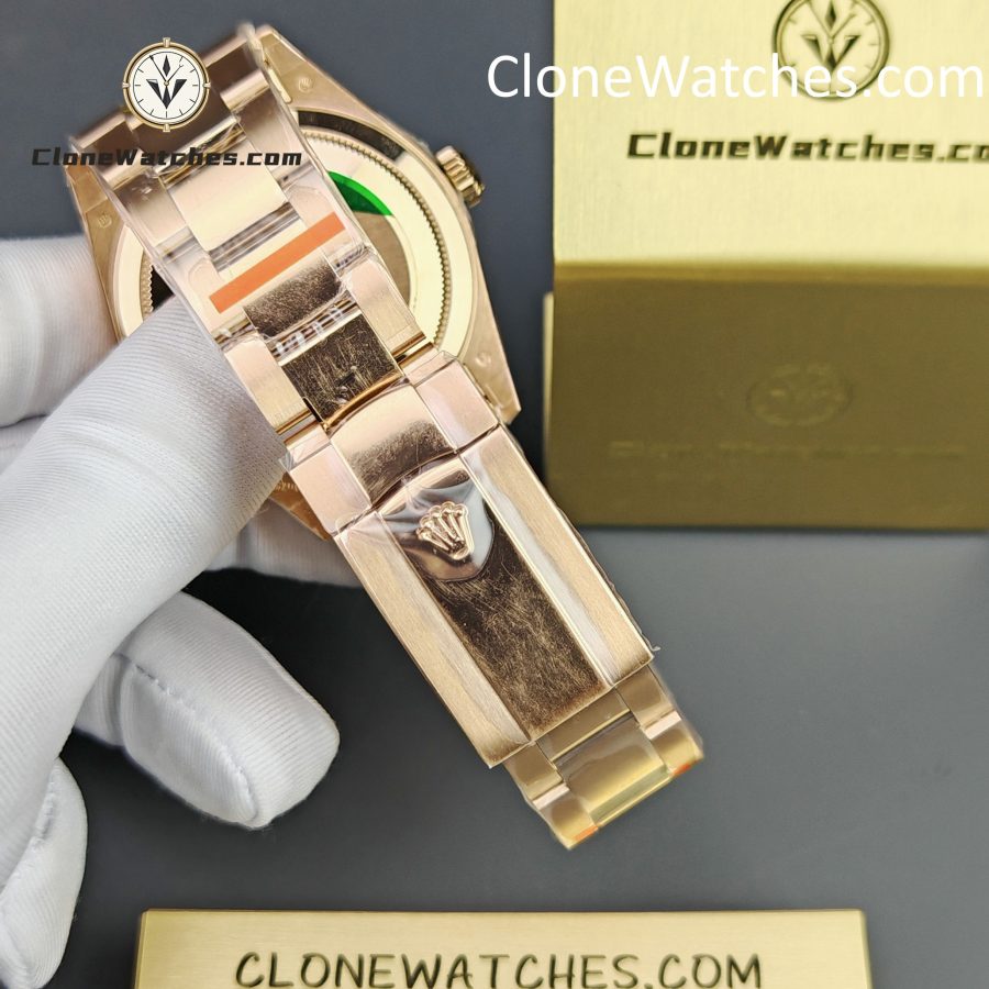 Rolex Super Clone Watches 1:1 Sky Dweller Rose Gold Blue Oyster M336935 9002 Movement - Image 7