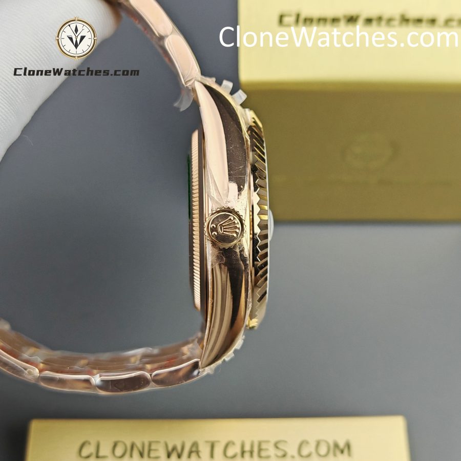 Rolex Super Clone Watches 1:1 Sky Dweller Rose Gold Blue Oyster M336935 9002 Movement - Image 8