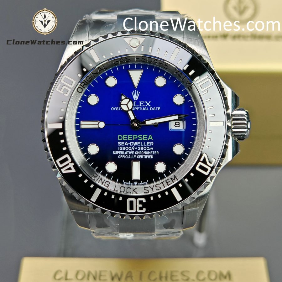 Rolex Super Clone Watches 1:1 Deepsea Sea Dweller Gradient Blue Dial M126660 3235 Movement