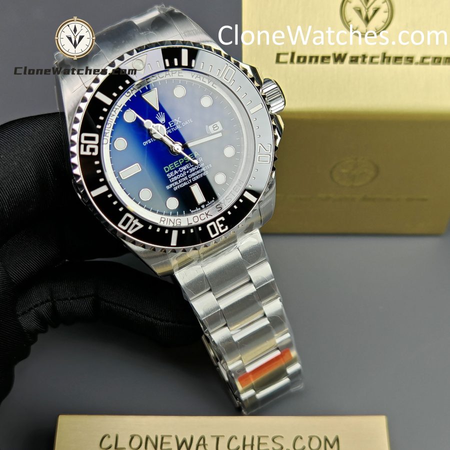 Rolex Super Clone Watches 1:1 Deepsea Sea Dweller Gradient Blue Dial M126660 3235 Movement - Image 4
