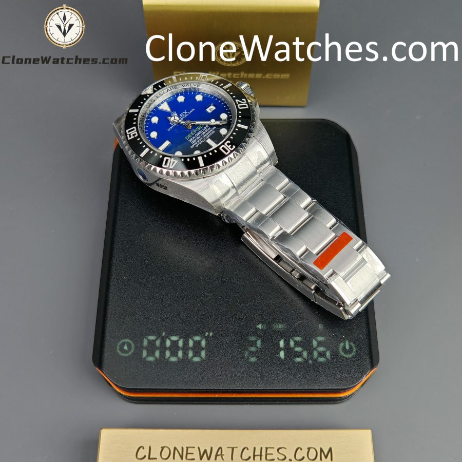 Rolex Super Clone Watches 1:1 Deepsea Sea Dweller Gradient Blue Dial M126660 3235 Movement - Image 17