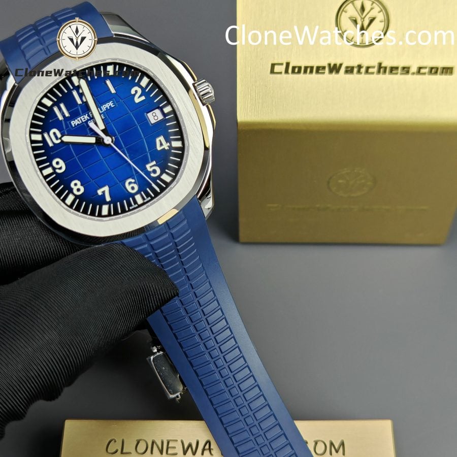 Patek Philippe Super Clone Watches 1:1 Aquanaut 5168G-001 Jumbo Blue 42 mm - Image 4