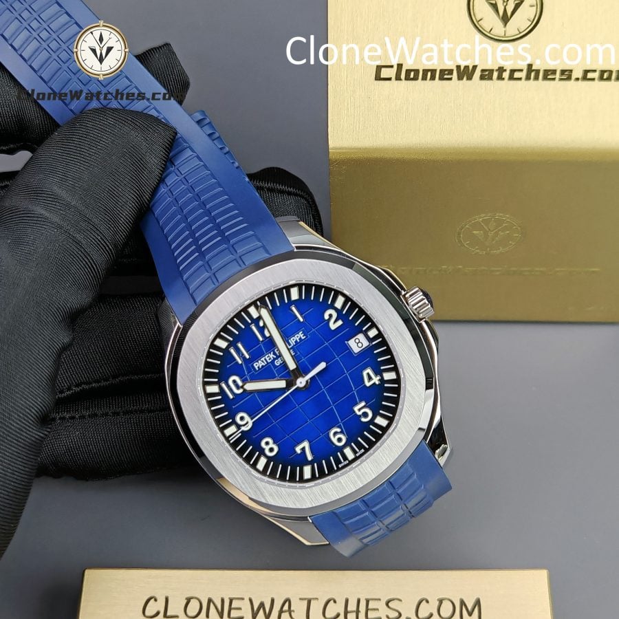 Patek Philippe Super Clone Watches 1:1 Aquanaut 5168G-001 Jumbo Blue 42 mm - Image 5