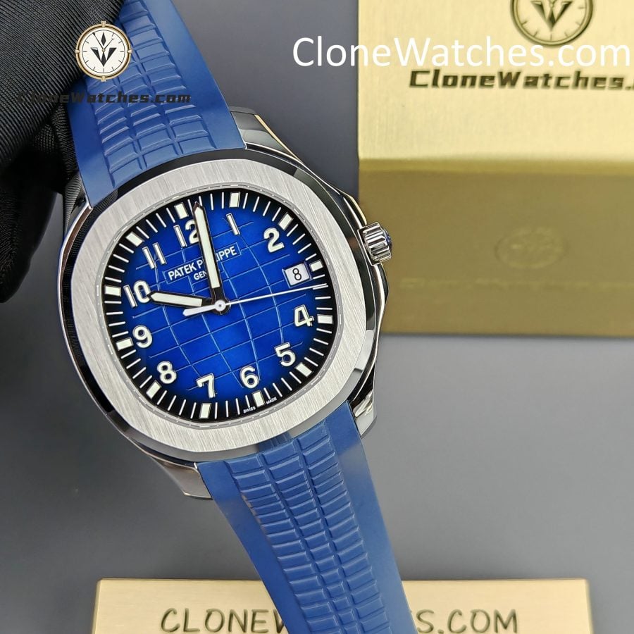 Patek Philippe Super Clone Watches 1:1 Aquanaut 5168G-001 Jumbo Blue 42 mm - Image 6