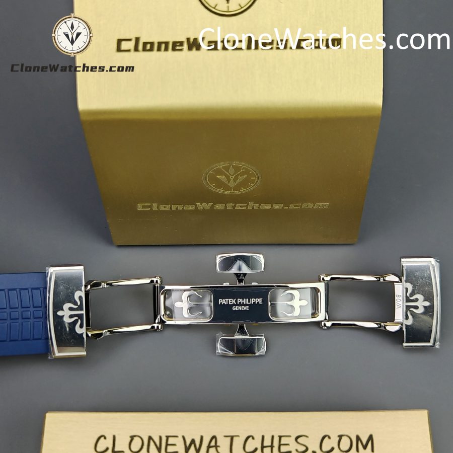 Patek Philippe Super Clone Watches 1:1 Aquanaut 5168G-001 Jumbo Blue 42 mm - Image 10