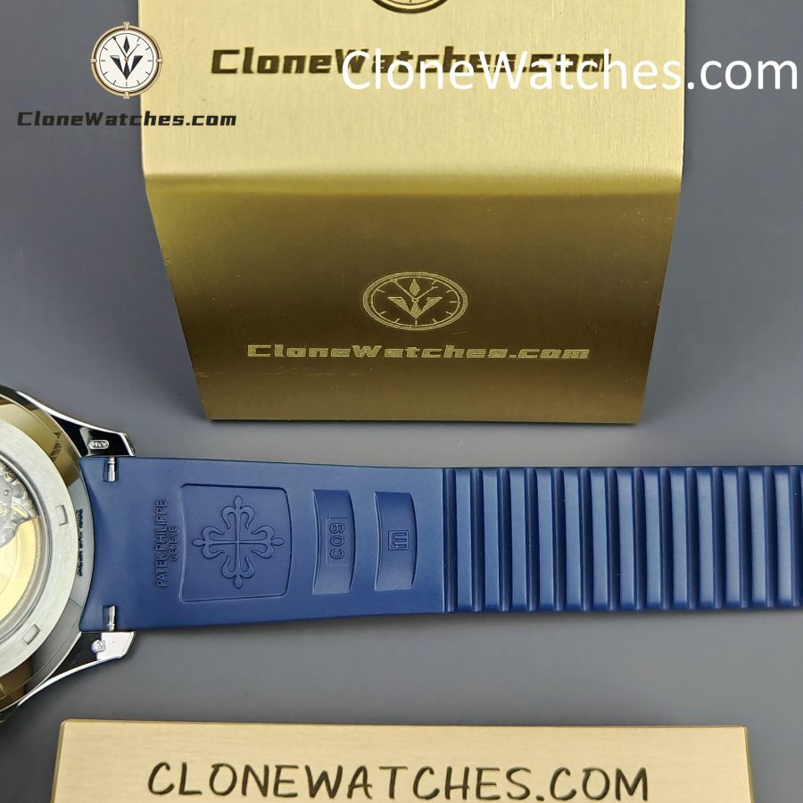 Patek Philippe Super Clone Watches 1:1 Aquanaut 5168G-001 Jumbo Blue 42 mm - Image 12