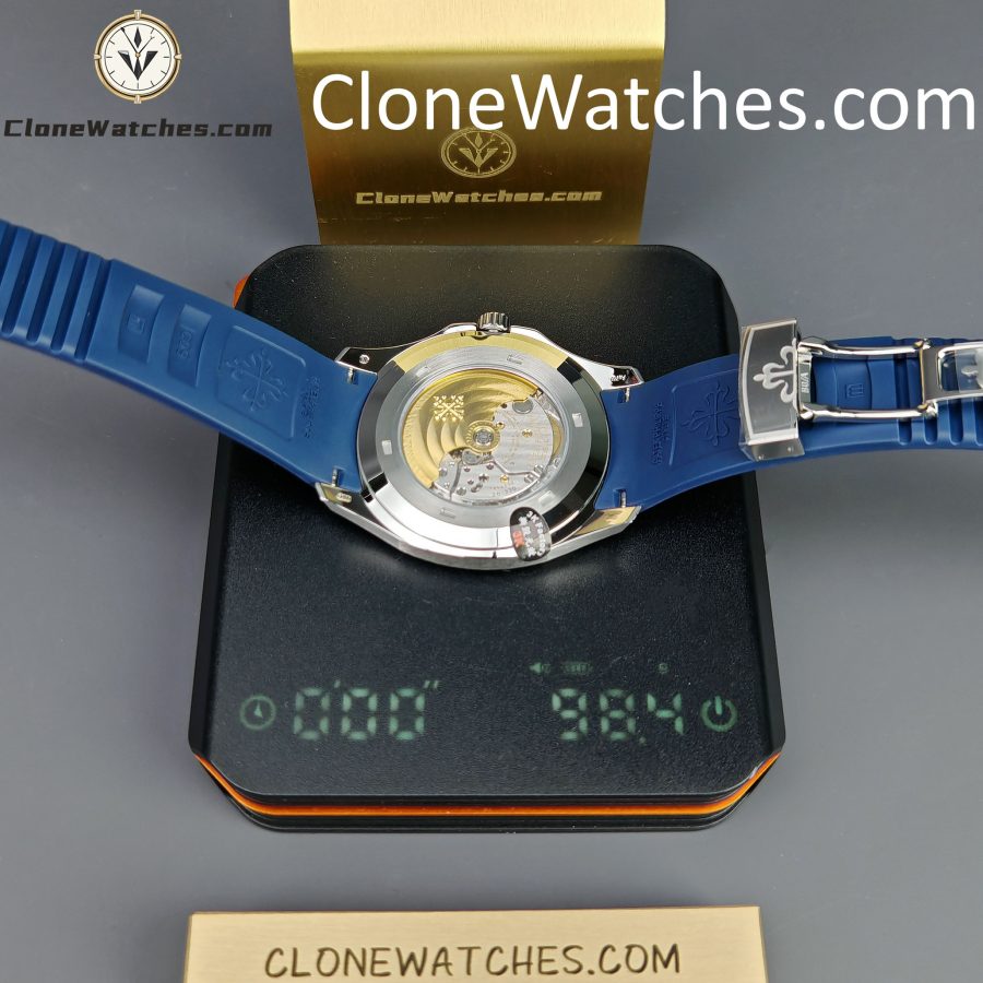 Patek Philippe Super Clone Watches 1:1 Aquanaut 5168G-001 Jumbo Blue 42 mm - Image 16