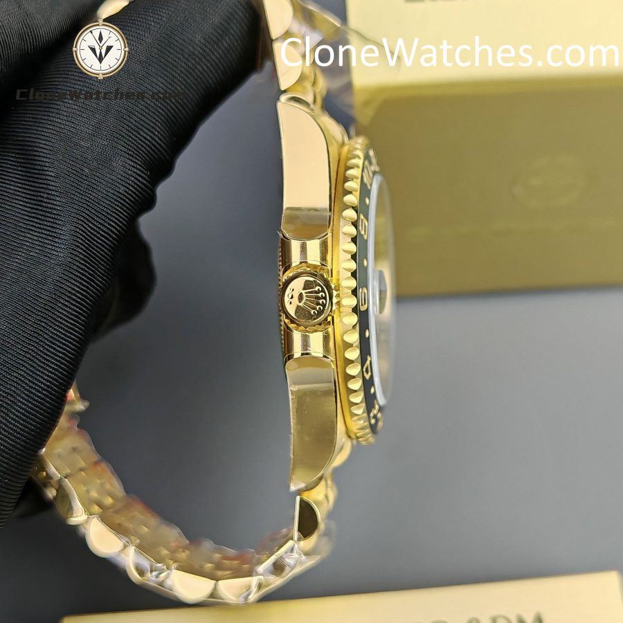 Rolex Super Clone Watches 1:1 GMT Master II 18k Gold m126718grnr Jubilee 3285 Movement - Image 8