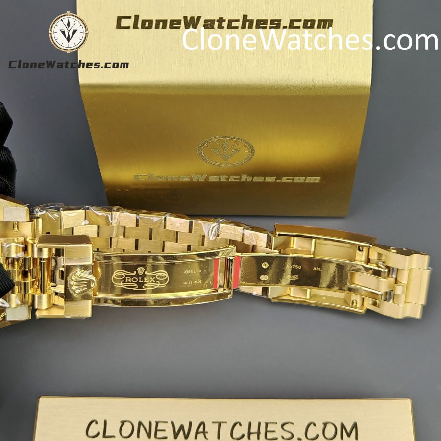 Rolex Super Clone Watches 1:1 GMT Master II 18k Gold m126718grnr Jubilee 3285 Movement - Image 12