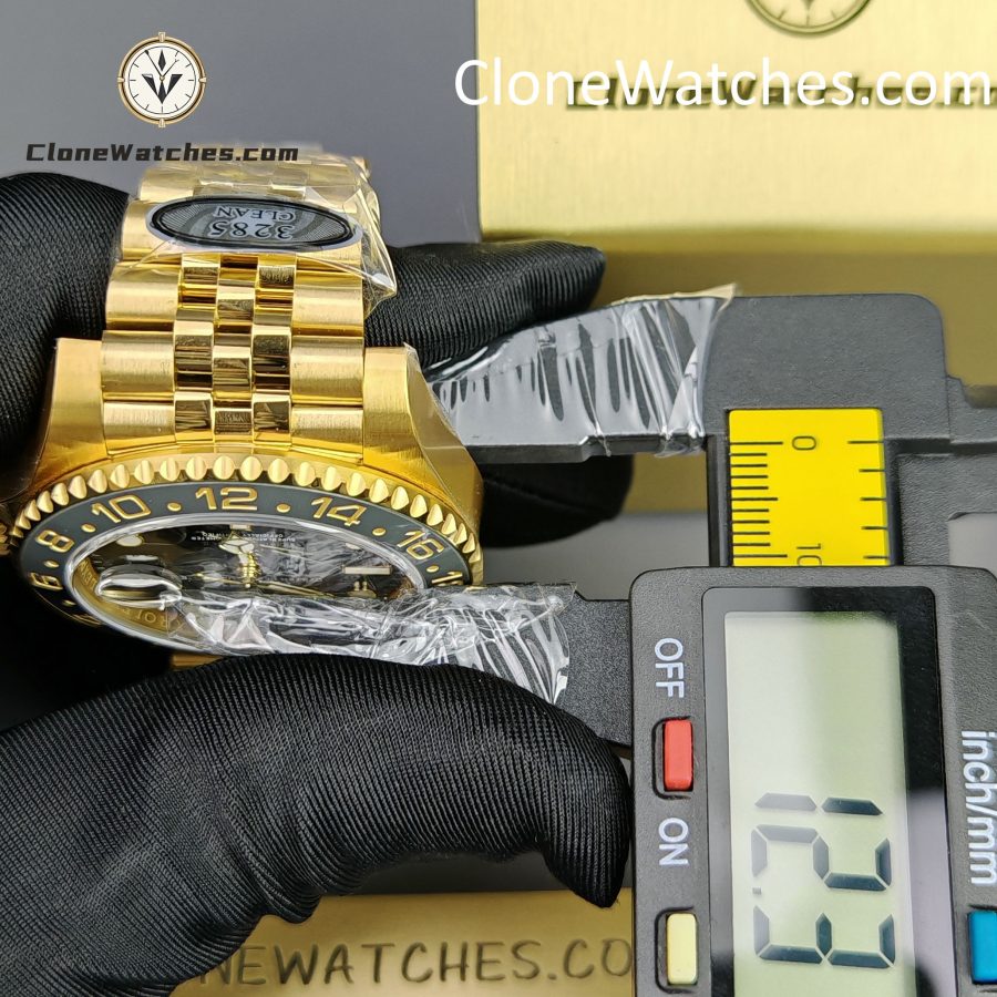 Rolex Super Clone Watches 1:1 GMT Master II 18k Gold m126718grnr Jubilee 3285 Movement - Image 16