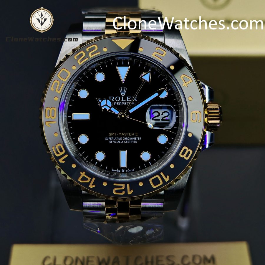Rolex Super Clone Watches 1:1 GMT Master II  m126713grnr Jubilee 3285 Movement - Image 2