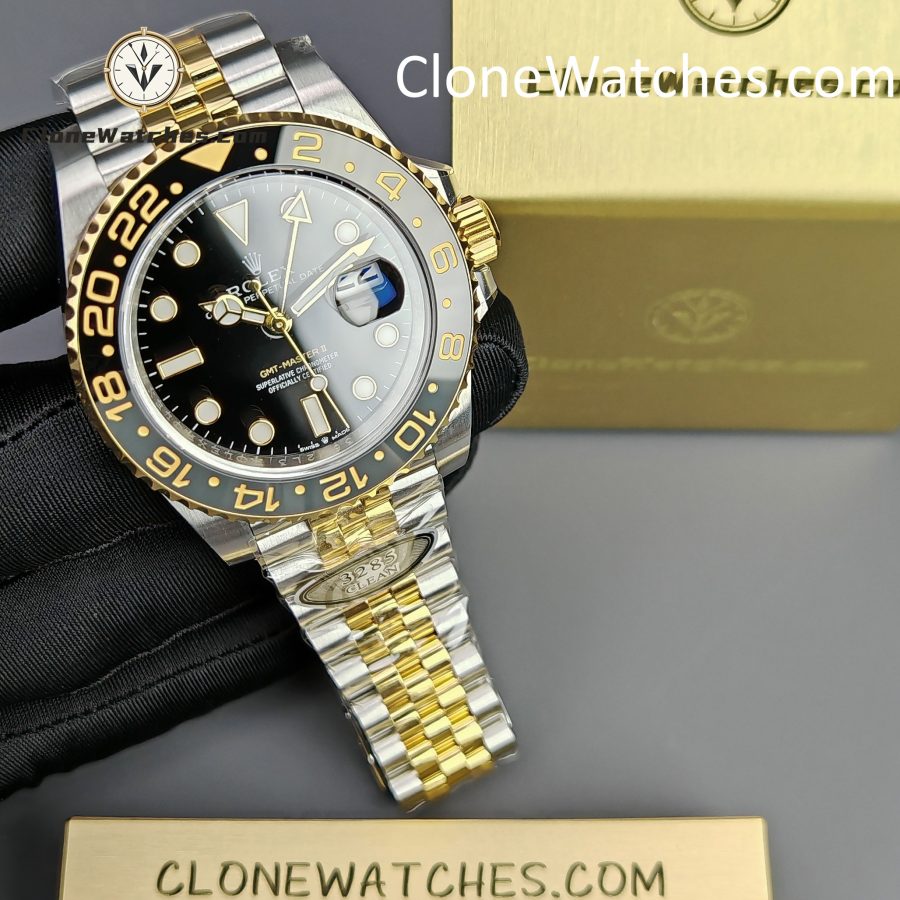 Rolex Super Clone Watches 1:1 GMT Master II  m126713grnr Jubilee 3285 Movement - Image 6