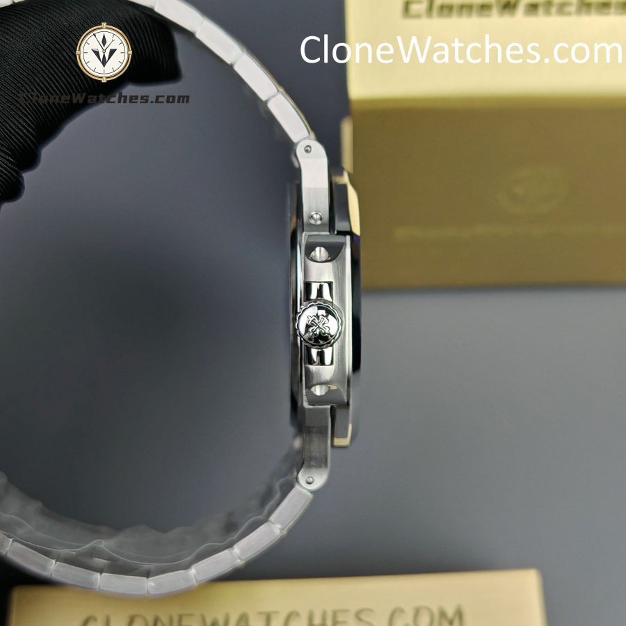 Patek Philippe Super Clone Watches 1:1 Nautilus Moon Phase 5712 Tiffany & Co Blue Dial New Clasp - Image 8