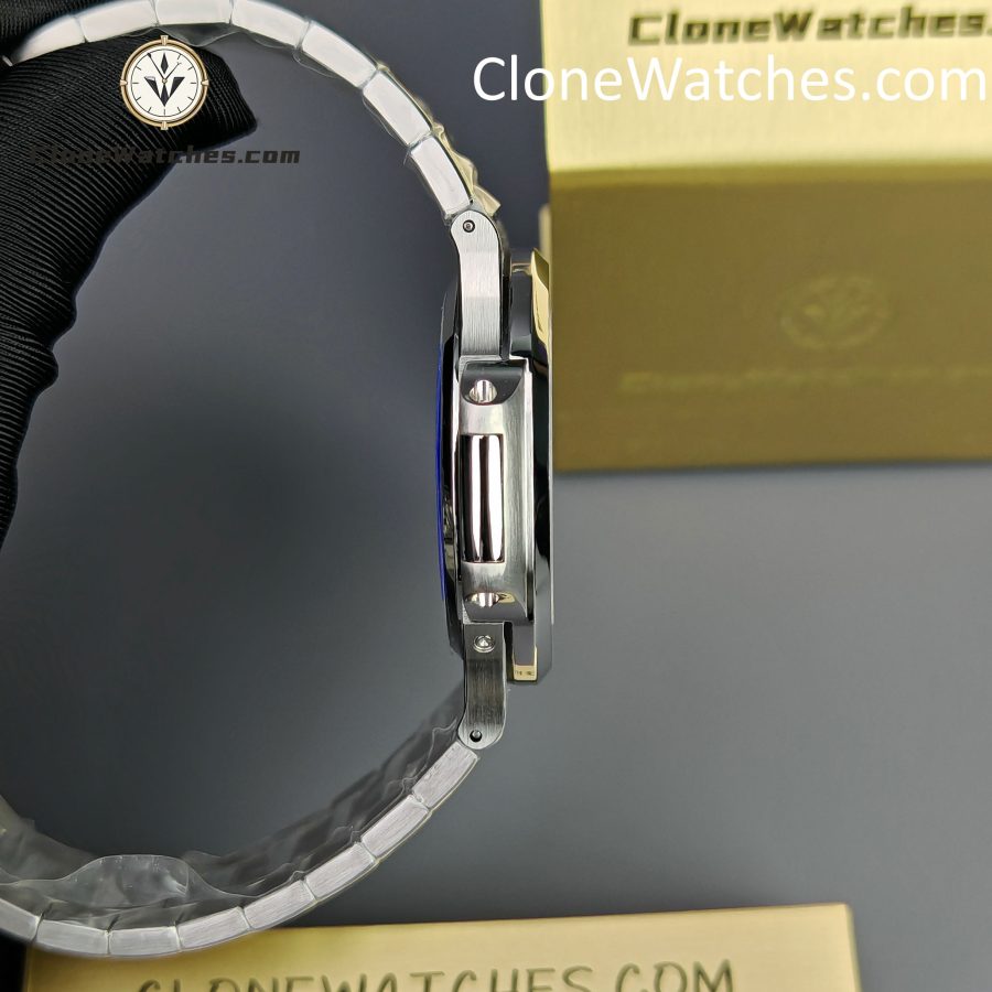 Patek Philippe Super Clone Watches 1:1 Nautilus Moon Phase 5712 Tiffany & Co Blue Dial New Clasp - Image 9