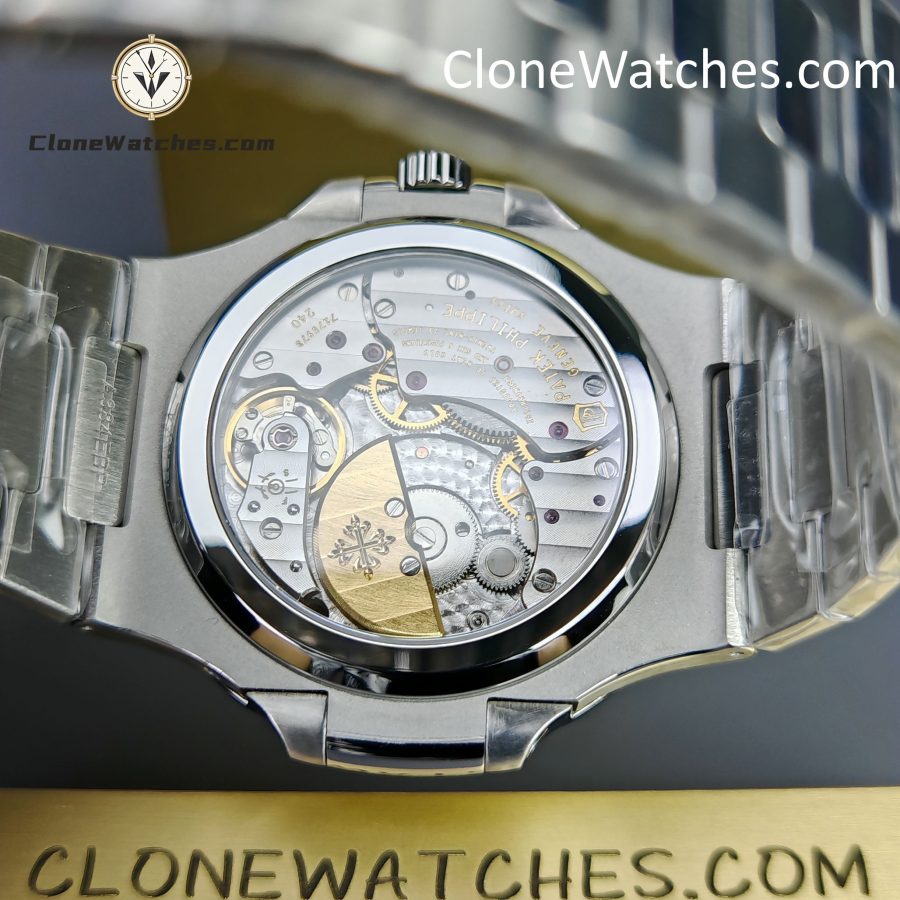 Patek Philippe Super Clone Watches 1:1 Nautilus Moon Phase 5712 Tiffany & Co Blue Dial New Clasp - Image 11