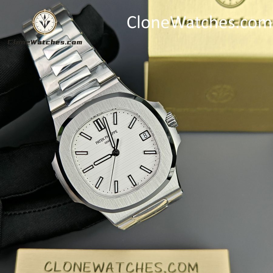Patek Philippe Super Clone Watches 1:1 Nautilus 5711 White Dial - Image 5