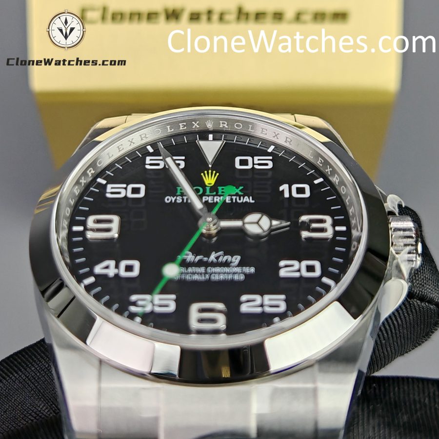 Rolex Super Clone Watches 1:1 Air king Black Dial M126900 3230 Movement - Image 14