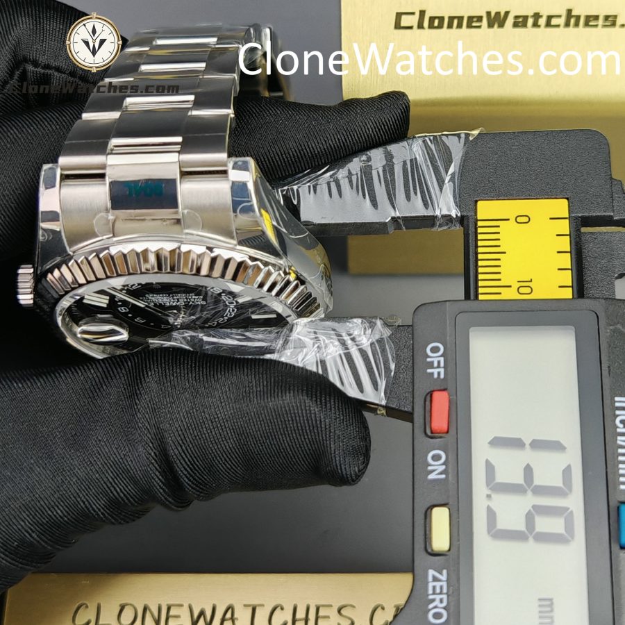 Rolex Super Clone Watches 1:1 Sky Dweller Black Dial Oyster M336934 9002 Movement - Image 15