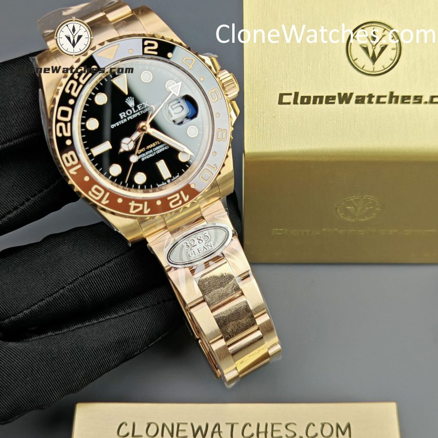 Rolex Super Clone Watches 1:1 Rootbeer GMT Master II M126715chnr Oyster 3285 Movement - Image 5
